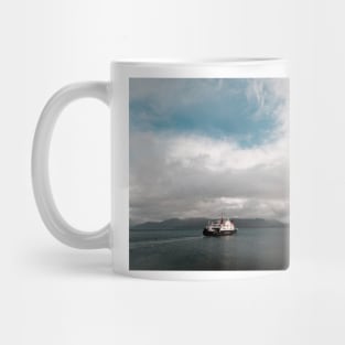 The CalMac Ferry sets out to Mallaig from Armadale - Isle of Skye, Scotland Mug